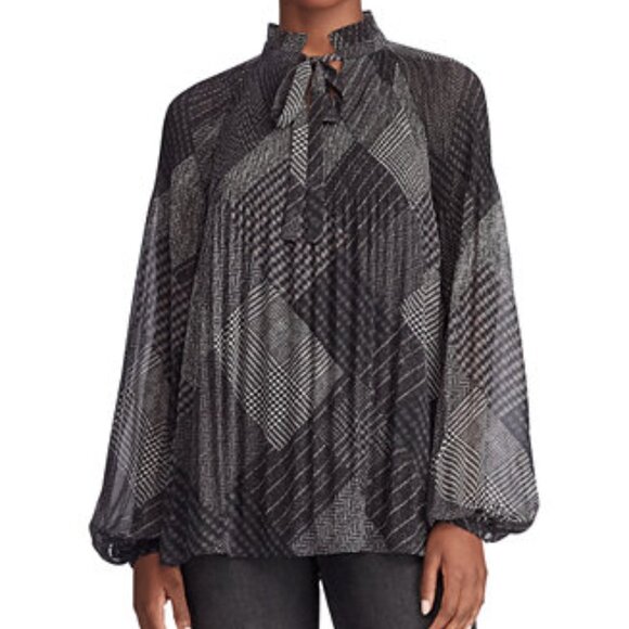 Ralph Lauren relax fit blouse with neck-tie in excellent condition - Picture 3 of 3